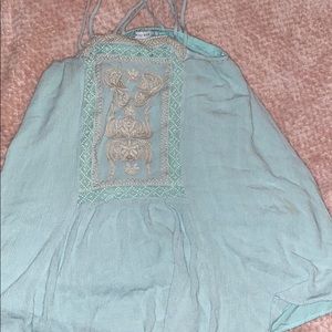 paper crane mint dress :))